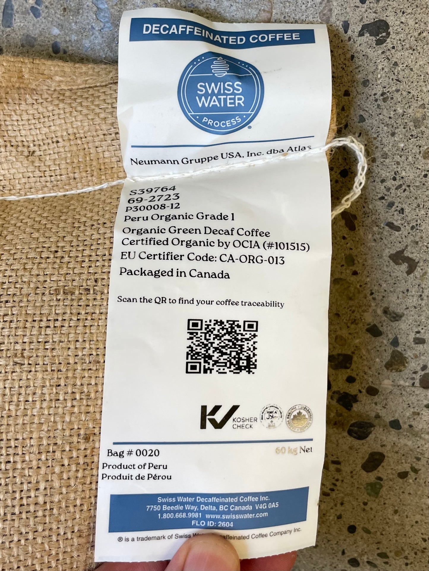 Decaf Swiss Water | Chanchamayo, Peru
