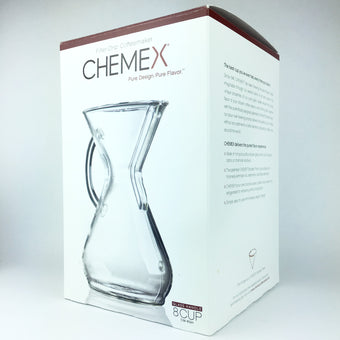 Chemex 8 cup glass pour over coffee brewer