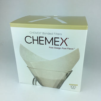 Box of FC-100 Chemex coffee filters for pour over coffee
